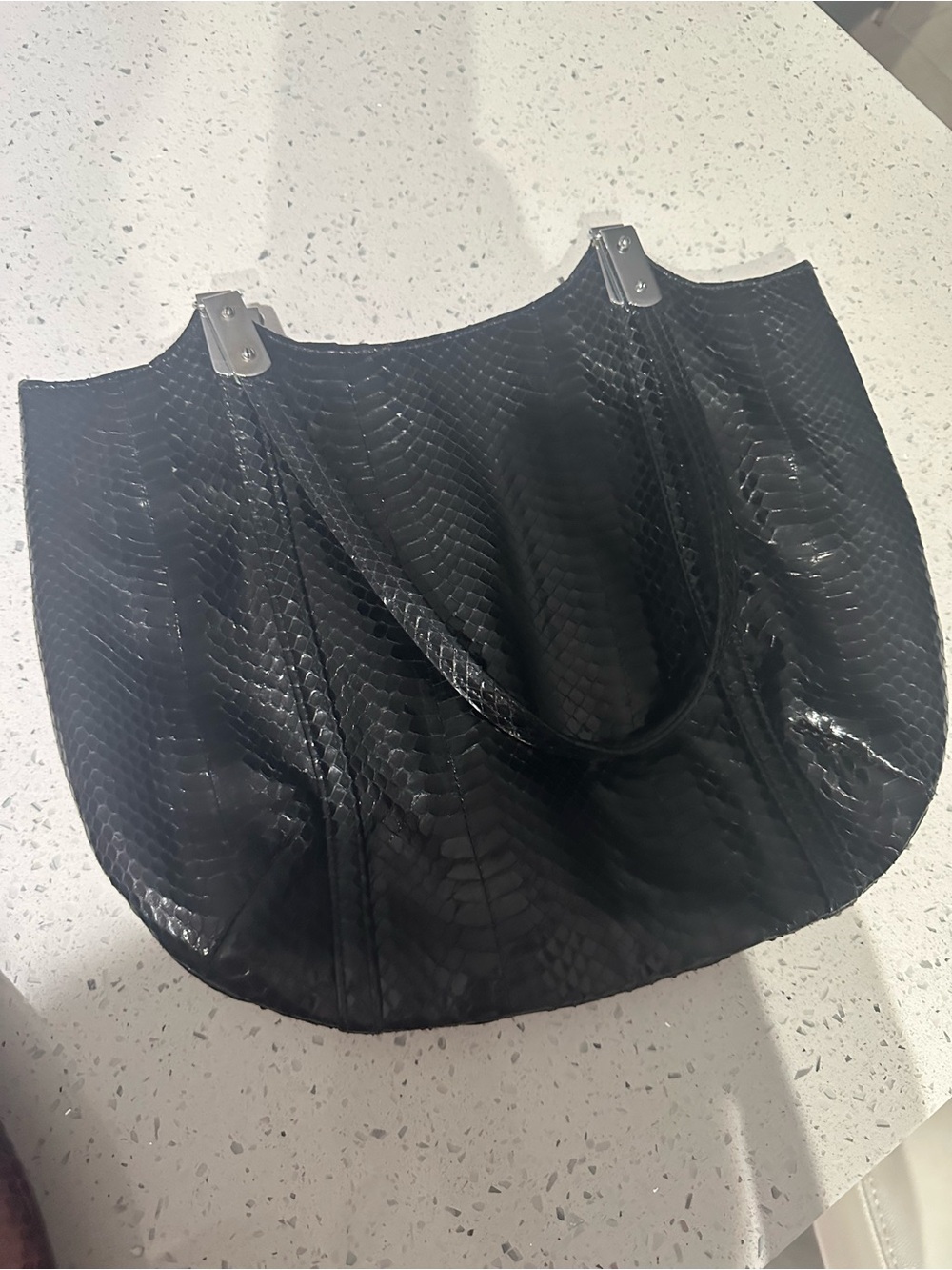 Black Textured Tote Bag - Sleek Everyday Carry